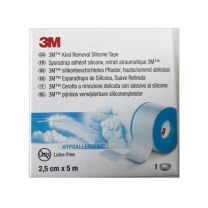 ESPARADRAPO HIPOALERGICO SILICONA  ROLLO 5 M X 2,5 CM