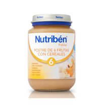 NUTRIBEN POSTRE DE 6 FRUTAS CON CEREALES POTITO JUNIOR 200 G