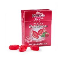 JUANOLA PERLAS SABOR FRESA MENTOLADA 25 G