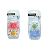 Suavinex Chupwete Duplo  Fussion 4-18m Silicona Anatomico 