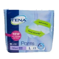 ABSORBENTE INCONTINENCIA ORINA TENA PANTS NORMAL LARGE 10 ABSORBENTES