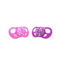 Twistshake Chupete Rosa y Lila 0-6m 2 unidades