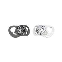 Twistshake ChupeteNegro y Blanco +6m 2 unidades