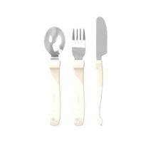Set de cubiertos metal Twistshake Blanco