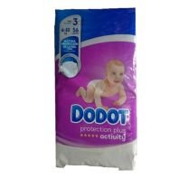 DODOT PAÑAL INFANTIL PROTECTION PLUS ACTIVITY T- 3 06-10 KG 56 UNIDADES