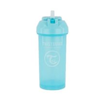 Twistshake Vaso Antiderrame con Pajita Azul pastel 360ml