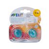 CHUPETE TRANSPARENTE SILICONA 0- 6 M 2 U