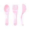 Twistshake cubiertos de aprendizaje +6m Rosa pastel