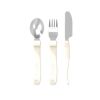 Set de cubiertos metal Twistshake Blanco