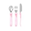Cubiertos Twistshake Metal pastel Rosa