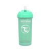 Twistshake Vaso Antiderrame con Pajita Verde pastel 360ml